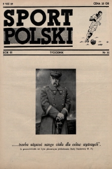 Sport Polski. 1939, nr 32