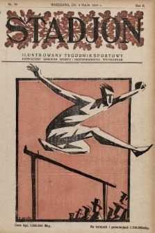 Stadjon : ilustrowany tygodnik sportowy poświęcony sprawom sportu i przysposobienia wojskowego. 1924, nr 19