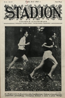 Stadjon : tygodnik ilustrowany poświęcony sprawom sportu i przysposobienia wojskowego. 1925, nr 44