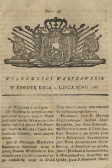 Wiadomości Warszawskie. 1767, nr 55