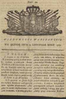Wiadomości Warszawskie. 1767, nr 90