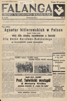 Falanga : pismo narodowo-radykalne. 1938, nr 16 (96)