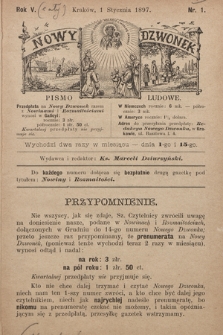 Nowy Dzwonek : pismo ludowe. 1897, nr 1