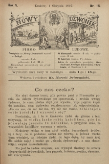 Nowy Dzwonek : pismo ludowe. 1897, nr 15