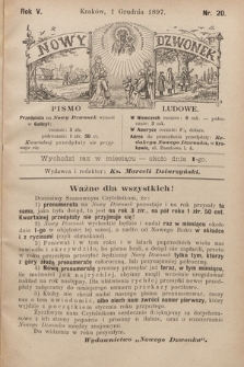 Nowy Dzwonek : pismo ludowe. 1897, nr 20