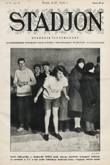 Stadjon : tygodnik ilustrowany poświęcony sprawom sportu i przysposobienia wojskowego. 1926, nr 10