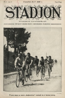 Stadjon : tygodnik ilustrowany poświęcony sprawom sportu i przysposobienia wojskowego. 1926, nr 18