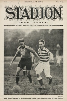 Stadjon : tygodnik ilustrowany poświęcony sprawom sportu i przysposobienia wojskowego. 1926, nr 24