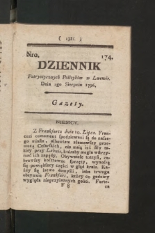Dziennik Patryotycznych Politykow we Lwowie. 1796, nr 174