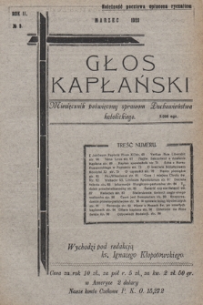Głos Kapłański : miesięcznik poświęcony sprawom duchowieństwa katolickiego. 1928, nr 3