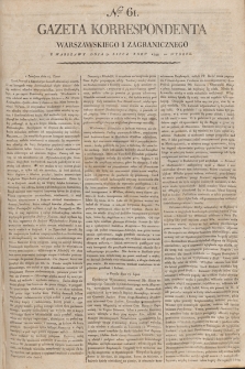 Gazeta Korrespondenta Warszawskiego i Zagranicznego. 1798, nr 61