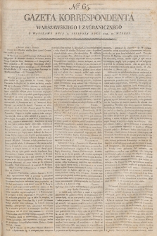Gazeta Korrespondenta Warszawskiego i Zagranicznego. 1798, nr 65