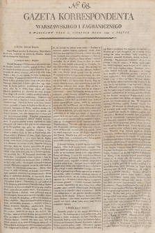Gazeta Korrespondenta Warszawskiego i Zagranicznego. 1798, nr 68