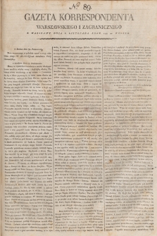Gazeta Korrespondenta Warszawskiego i Zagranicznego. 1798, nr 89
