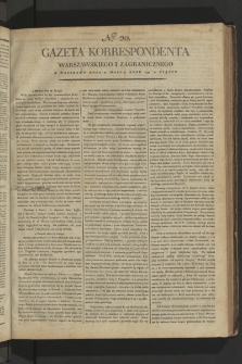 Gazeta Korrespondenta Warszawskiego i Zagranicznego. 1799, nr 20
