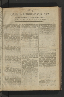 Gazeta Korrespondenta Warszawskiego i Zagranicznego. 1799, nr 25