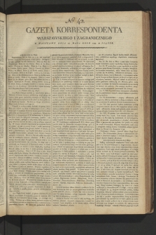 Gazeta Korrespondenta Warszawskiego i Zagranicznego. 1799, nr 42