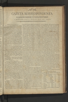 Gazeta Korrespondenta Warszawskiego i Zagranicznego. 1799, nr 76