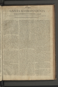Gazeta Korrespondenta Warszawskiego i Zagranicznego. 1799, nr 82