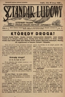 Sztandar Ludowy : ilustrowany tygodnik oświatowy, społeczny, polityczny i gospodarczy. 1925, nr 7