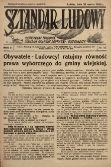 Sztandar Ludowy : ilustrowany tygodnik oświatowy, społeczny, polityczny i gospodarczy. 1925, nr 13