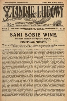 Sztandar Ludowy : ilustrowany tygodnik oświatowy, społeczny, polityczny i gospodarczy. 1925, nr 21