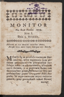 Monitor. 1778, nr 1