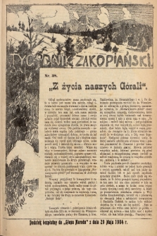 Tygodnik Zakopiański : dodatek bezpłatny do „Głosu Narodu” z dnia 29 maja 1904, nr 38
