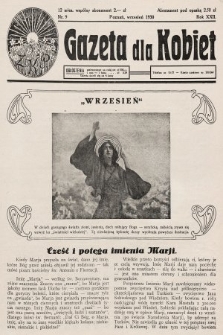 Gazeta dla Kobiet. 1930, nr 9