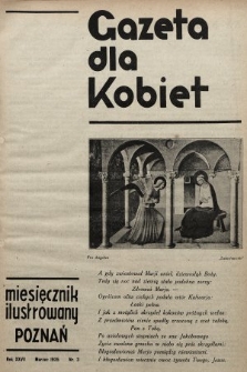 Gazeta dla Kobiet : miesięcznik ilustrowany. 1935, nr 3