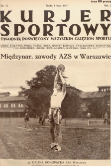 Kurjer Sportowy : tygodnik poświęcony wszystkim gałęziom sportu. 1925, nr 17