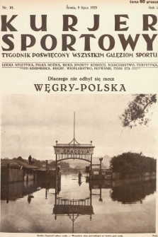 Kurjer Sportowy : tygodnik poświęcony wszystkim gałęziom sportu. 1925, nr 18