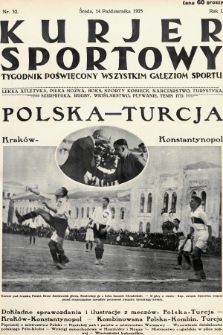 Kurjer Sportowy : tygodnik poświęcony wszystkim gałęziom sportu. 1925, nr 32
