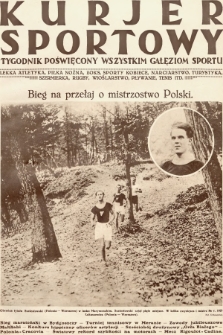Kurjer Sportowy : tygodnik poświęcony wszystkim gałęziom sportu. 1925, nr 34