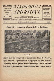 Wiadomości Sportowe : czasopismo ilustrowane poświęcone wychowaniu sportowemu młodzieży. 1923, nr 4