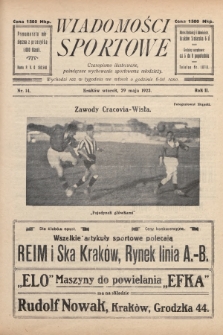 Wiadomości Sportowe : czasopismo ilustrowane poświęcone wychowaniu sportowemu młodzieży. 1923, nr 14