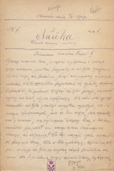 Nauka : dziennik klasowo-naukow. 1907, nr 2