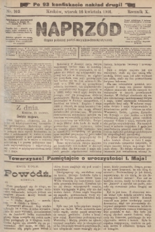 Naprzód : organ polskiej partyi socyalno-demokratycznej. 1901, nr 103 (po konfiskacie nakład drugi!)