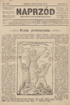 Naprzód : organ polskiej partyi socyalno-demokratycznej. 1901, nr 118 [nakład pierwszy skonfiskowany]