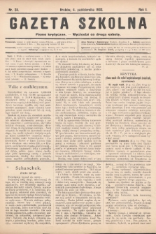 Gazeta Szkolna : pismo krytyczne. 1902, nr 28