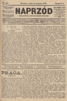 Naprzód : organ polskiej partyi socyalno-demokratycznej. 1901, nr 221
