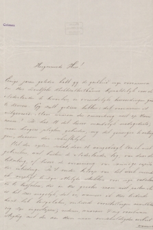 Brief an Jacob Grimm 1853