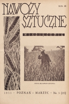 Nawozy Sztuczne. 1931, nr 3