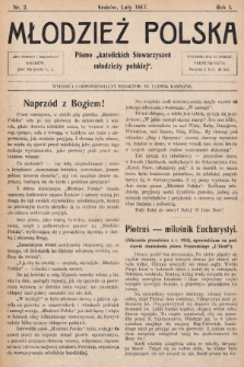 Młodzież Polska : pismo „katolickich Stowarzyszeń młodzieży polskiej". 1917, nr 2