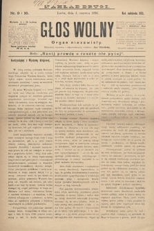 Głos Wolny : tygodnik polityczny, społeczny i literacki : organ niezawisły. 1894, nr 9 i 10