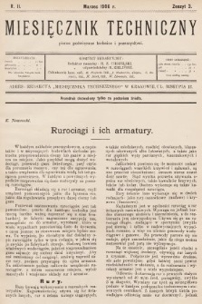 Miesięcznik Techniczny : pismo poświęcone technice i przemysłowi. 1906, nr 3