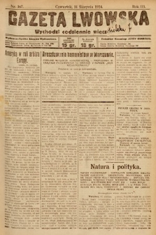 Gazeta Lwowska. 1924, nr 187