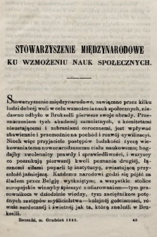 Roczniki Gospodarstwa Krajowego. R. 21, 1862, T. 49, poszyt [3]