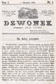 Dzwonek : pismo dla ludu. Nowa Serya. R. 11, 1870, T. 1 [całość]