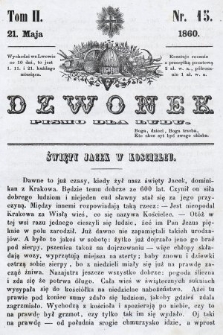 Dzwonek : pismo dla ludu. T. 2, 1860, nr 15
